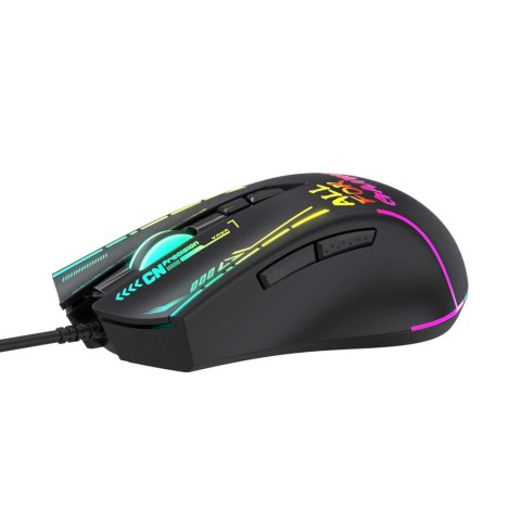 Mysz przewodowa Wozinsky WMGK-7200 gamingowa optyczna 7200 DPI - czarna