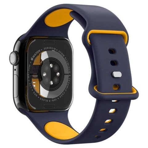 Pasek Spigen Nano Pop na Apple Watch 40 / 41 / 42 mm - granatowo-pomarańczowy