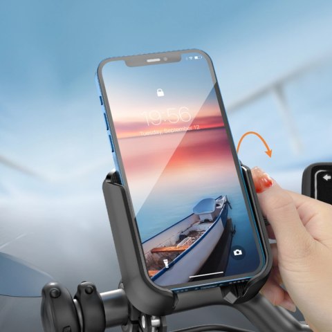 Uchwyt Joyroom JR-ZS431 na telefon na rower motocykl hulajnogę - czarny
