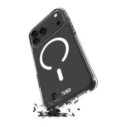 Etui Puro Impact Clear D3O TPU+PC kompatybilne z MagSafe na iPhone 17 Pro - przezroczyste