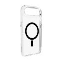 Etui Puro Lite Mag TPU+PC kompatybilne z MagSafe na iPhone 17 Air - przezroczyste z czarnym pierścieniem