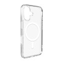 Etui Puro Lite Mag TPU+PC kompatybilne z MagSafe na iPhone 17 - przezroczyste z białym pierścieniem