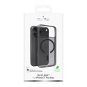 Etui silikonowe Puro Daylight kompatybilne z Magsafe na iPhone 17 Pro Max - półprzezroczyste czarne