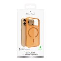 Etui silikonowe Puro Daylight kompatybilne z Magsafe na iPhone 17 Pro Max - półprzezroczyste pomarańczowe