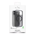 Etui silikonowe Puro Daylight kompatybilne z Magsafe na iPhone 17 Pro - półprzezroczyste czarne