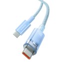Kabel Baseus Explorer 100W USB-C - USB-C z inteligentnym czujnikiem temperatury 2m - niebieski