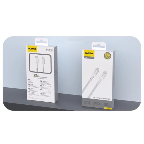 Kabel Dudao L9X 30W USB-C - Lightning 1m - biały