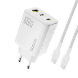 Ładowarka sieciowa Dudao A29C 65W GaN + kabel USB-C - biała