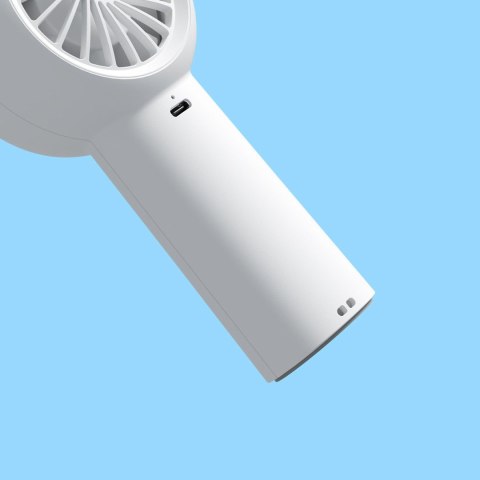 Mini dmuchawa Jisulife Handheld Fan Life5 Plus 4000 mAh przenośny wiatraczek wentylator USB - biały