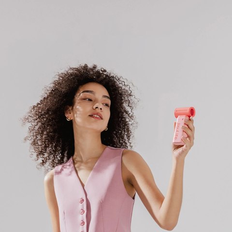 Mini dmuchawa Jisulife Handheld Fan Life9 5000mAh przenośny wiatraczek wentylator USB - różowy