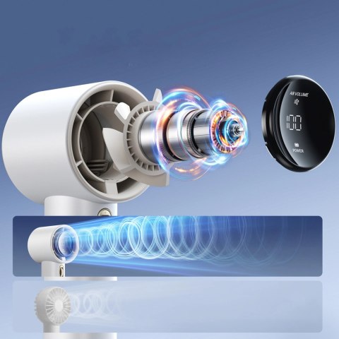 Mini dmuchawa Jisulife Handheld Fan Pro1 3600mAh FA53 (ABS) przenośny wiatraczek wentylator USB - biały