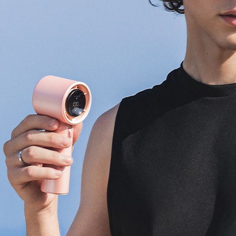 Mini dmuchawa Jisulife Handheld Fan Pro1 3600mAh FA53 (ABS) przenośny wiatraczek wentylator USB - różowy