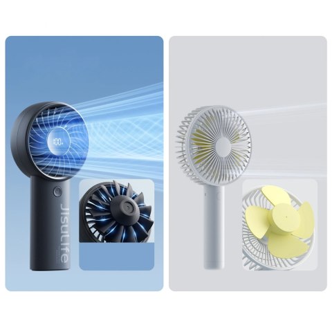 Mini wentylator Jisulife Handheld Fan Life4 3600mAh przenośny wiatraczek USB - czarny