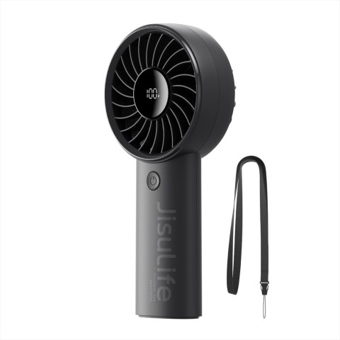 Mini wentylator Jisulife Handheld Fan Life4 5000mAh przenośny wiatraczek USB - czarny