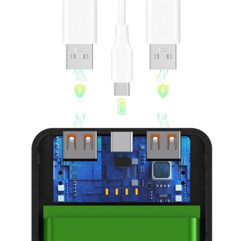 Powerbank Wozinsky Wpower WPBBK-2 10000mAh - czarny