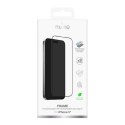 Szkło hartowane Puro Frame na iPhone 17 z aplikatorem i czarną ramką
