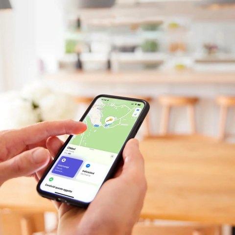 Lokalizator SBS Track My Circle wodoodporny IP65 kompatybilny z Apple Find My - czarny