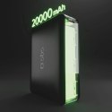 Powerbank SBS 20000mAh 65W PD AFC USB-C USB-A do laptopa, tabletu, smartfona - czarny