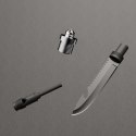 Saperka Wozinsky WSS-211 survival bushcraft wielofunkcyjna nóż zbijak krzesiwo gwizdek harpun 21 w 1 - szara