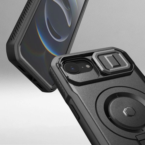 Etui Tech-Protect Kevlar Magsafe na iPhone 16e - czarne