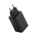 Ładowarka Baseus GaN6 Pro 65W 2 x USB-C 2 x USB-A z czarnym kablem USB-C 100W 1m - czarna