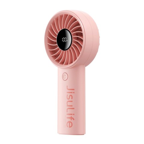 Mini wentylator Jisulife Handheld Fan Life4 3600mAh przenośny wiatraczek USB - różowy