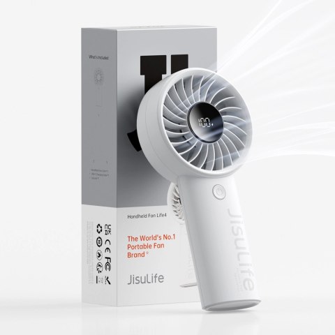 Mini wentylator Jisulife Handheld Fan Life4 5000mAh przenośny wiatraczek USB - szary