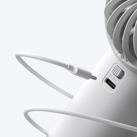 Mini wentylator Jisulife Handheld Fan Life4 5000mAh przenośny wiatraczek USB - szary