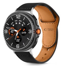 Pasek Tech-Protect Leatherfit na Samsung Galaxy Watch 40 / 44 / 46 mm - czarny