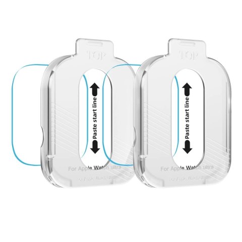 Szkło hartowane Tech-Protect Easy Set+ 2-pack na Apple Watch Ultra 1 / 2 49 mm - przezroczyste