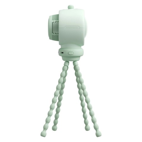 Wentylator Jisulife Stroller Fan Life2S 5000mAh z elastycznymi nóżkami, na biurko, do wózka, z filtrem - zielony