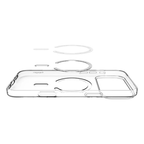 Etui Spigen Liquid Crystal MagSafe na iPhone 17 Pro - przezroczysto-białe