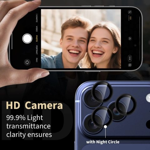 Osłona aparatu Tech-Protect Camring Fit+ na iPhone 14 Pro / Max / 15 Pro / Max / 16 Pro / Max / 17 Pro / Max - przezroczysta