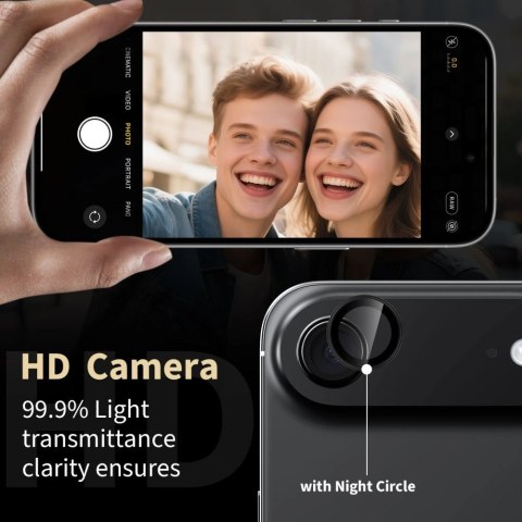 Osłona aparatu Tech-Protect Camring Fit+ na iPhone 17 Air - przezroczysta