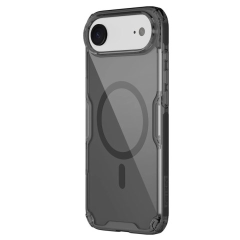 Etui Nillkin Nature TPU Pro Magnetic kompatybilne z MagSafe na iPhone 17 Air - półprzezroczyste-czarne