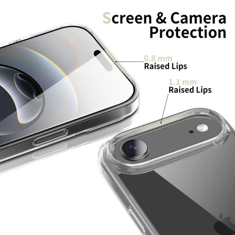 Etui Tech-Protect FlexAir Hybrid na iPhone 17 Air - przezroczyste