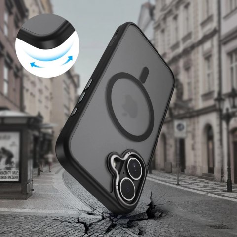 Etui Tech-Protect MagEdge MagSafe na iPhone 17 - czarny mat