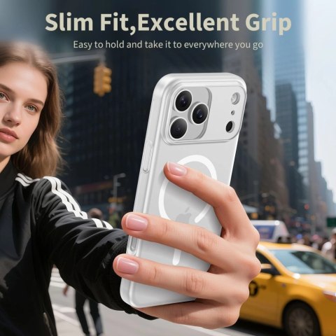 Etui Tech-Protect MagSlim MagSafe na iPhone 17 Pro Max - biały mat