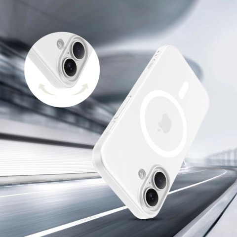 Etui Tech-Protect MagSlim MagSafe na iPhone 17 - biały mat