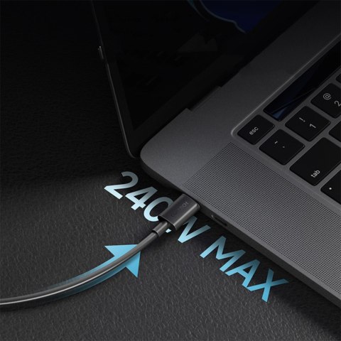 Kabel Cuktech CKCTC615NCBK USB-C 6A 240W 1,5m - czarny