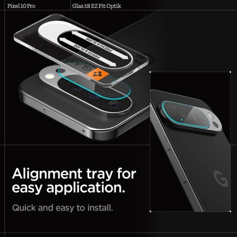 Osłona aparatu Spigen Optik Glas.tR 2-pack na Google Pixel 10 Pro