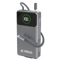 Powerbank Dudao K31 Pro 45W 20000mAh z wbudowanym zwijanym kablem USB-C - szary