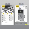Powerbank Dudao K31 Pro 45W 20000mAh z wbudowanym zwijanym kablem USB-C - szary