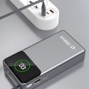 Powerbank Dudao K31 Pro 45W 20000mAh z wbudowanym zwijanym kablem USB-C - szary