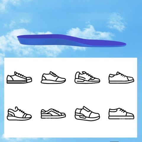 Wkładki do butów - etui ochronne na AirTag (155mm-170mm) - niebieskie