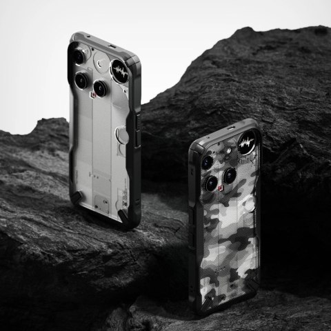 Etui Ringke Fusion X na Nothing Phone 3 - szaro-czarne