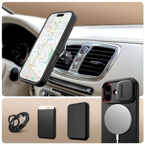 Etui Tech-Protect Kevlar Aura MagSafe na iPhone 17 - czarne