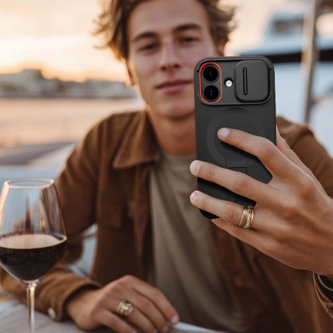 Etui Tech-Protect Kevlar Aura MagSafe na iPhone 17 - czarne