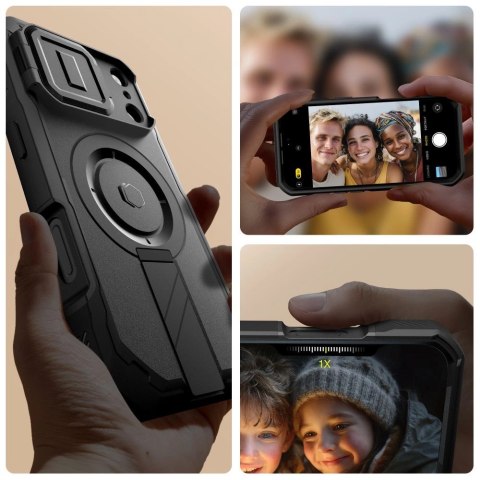 Etui Tech-Protect Kevlar MagSafe na iPhone 17 Pro - czarne