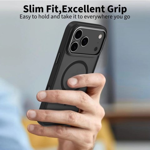 Etui Tech-Protect MagEdge MagSafe na iPhone 17 Pro Max - czarny mat